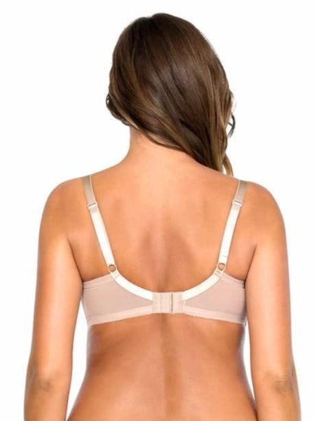 back view of Parfait Casey Molded Plunge Bra in nude
