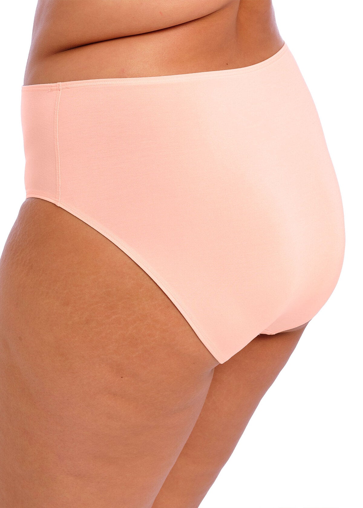 back view of Experience all day comfort with the Smooth Full Brief Panty from Elomi in ballet pink