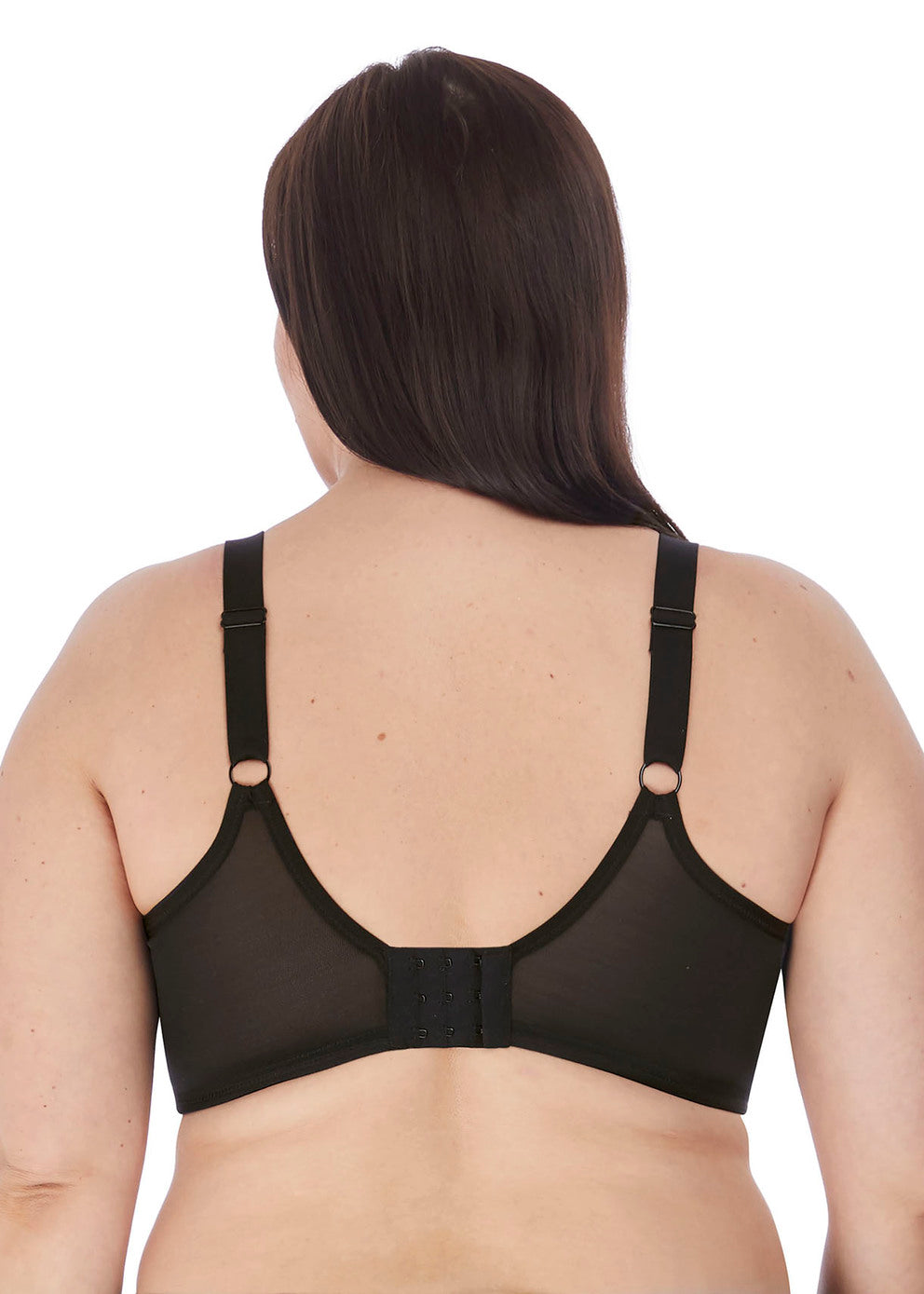 back view of Elomi Smooth Molded Non-Padded Underwire Bra in black