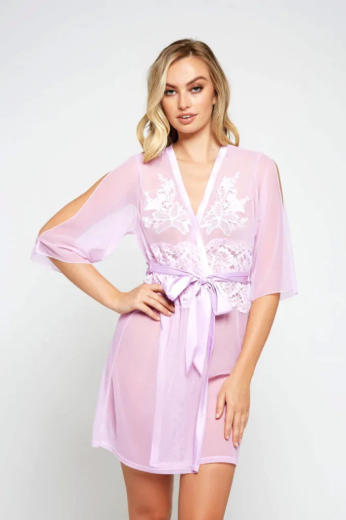 iCollection Morning Glory Robe at Belle Lacet Lingerie