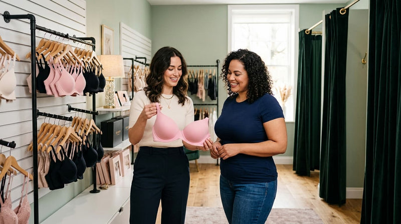 Fit Fully Yours Molly and Parfait Shea breathable 3D spacer T-shirt bras displayed at Belle Lacet Lingerie boutique
