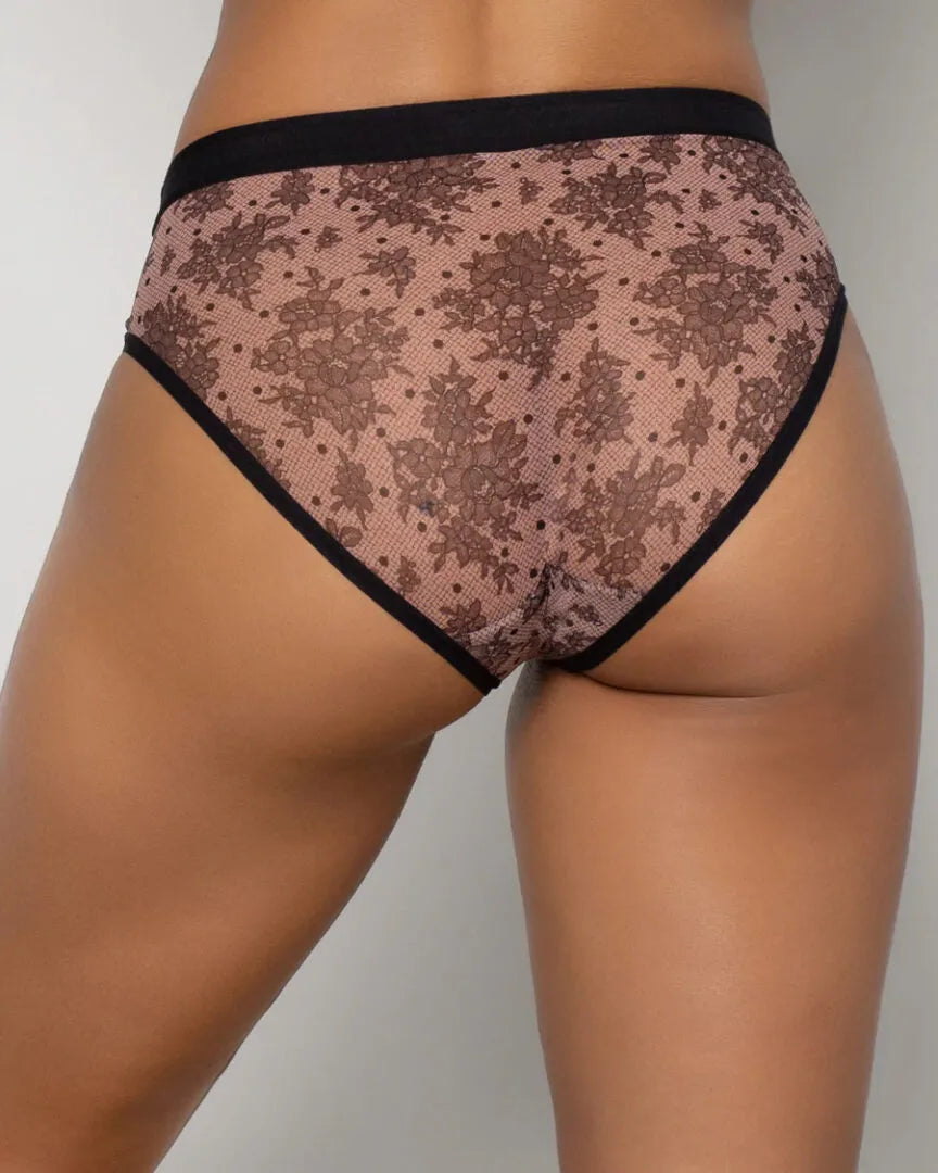 Sheer Mesh High Cut Brief at Belle Lacet Lingerie in Phoenix and Gilbert