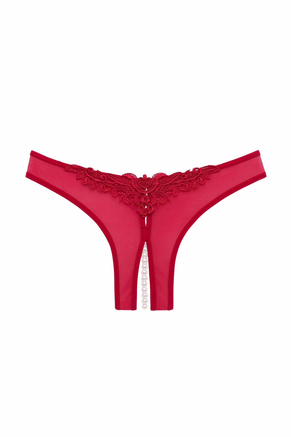 PARADISE CROTCHLESS THONG-Belle Lacet Lingerie