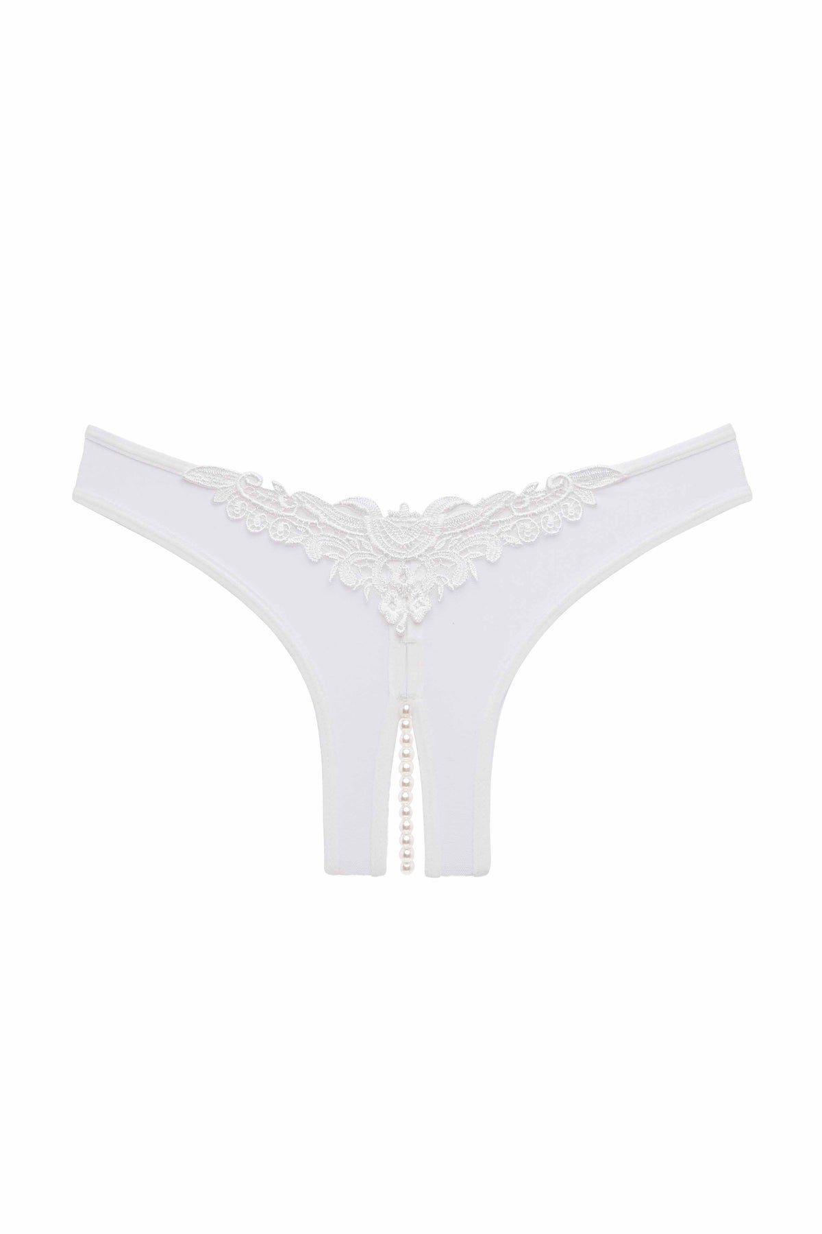 PARADISE CROTCHLESS THONG-Belle Lacet Lingerie