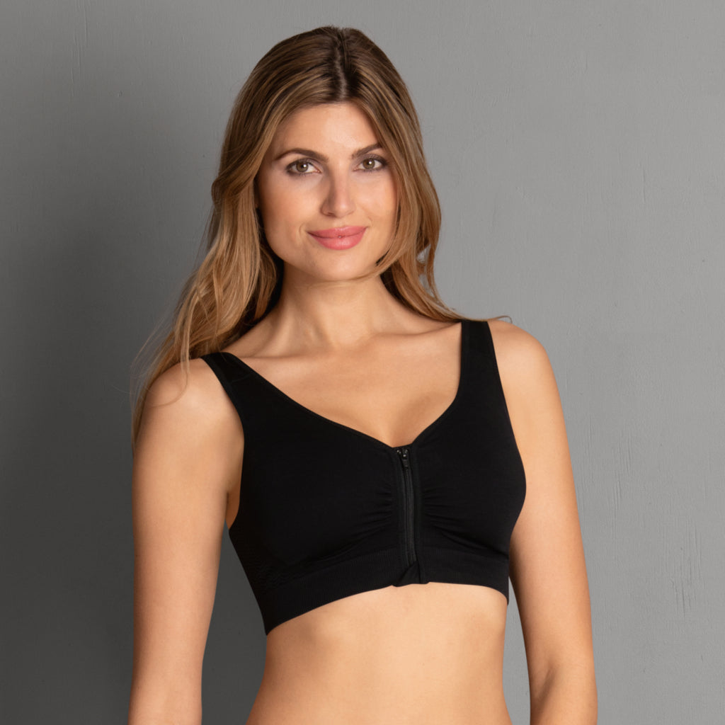 Anita Lynn Post Mastectomy Bra, Non wire - Zipper Front-Belle Lacet Lingerie