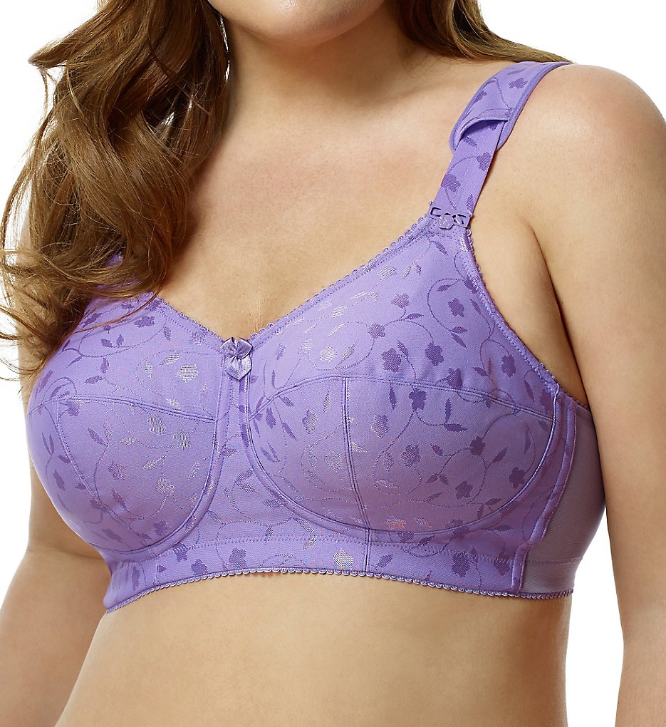 Elila Jacquard Softcup Bra with Cushioned Straps-Belle Lacet Lingerie