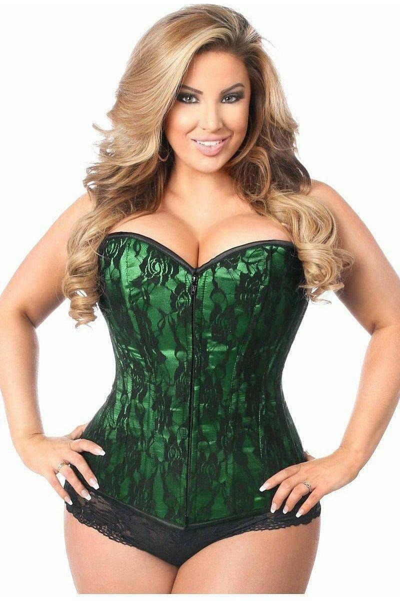 Lavish Lace Front Zipper Corset-Belle Lacet Lingerie