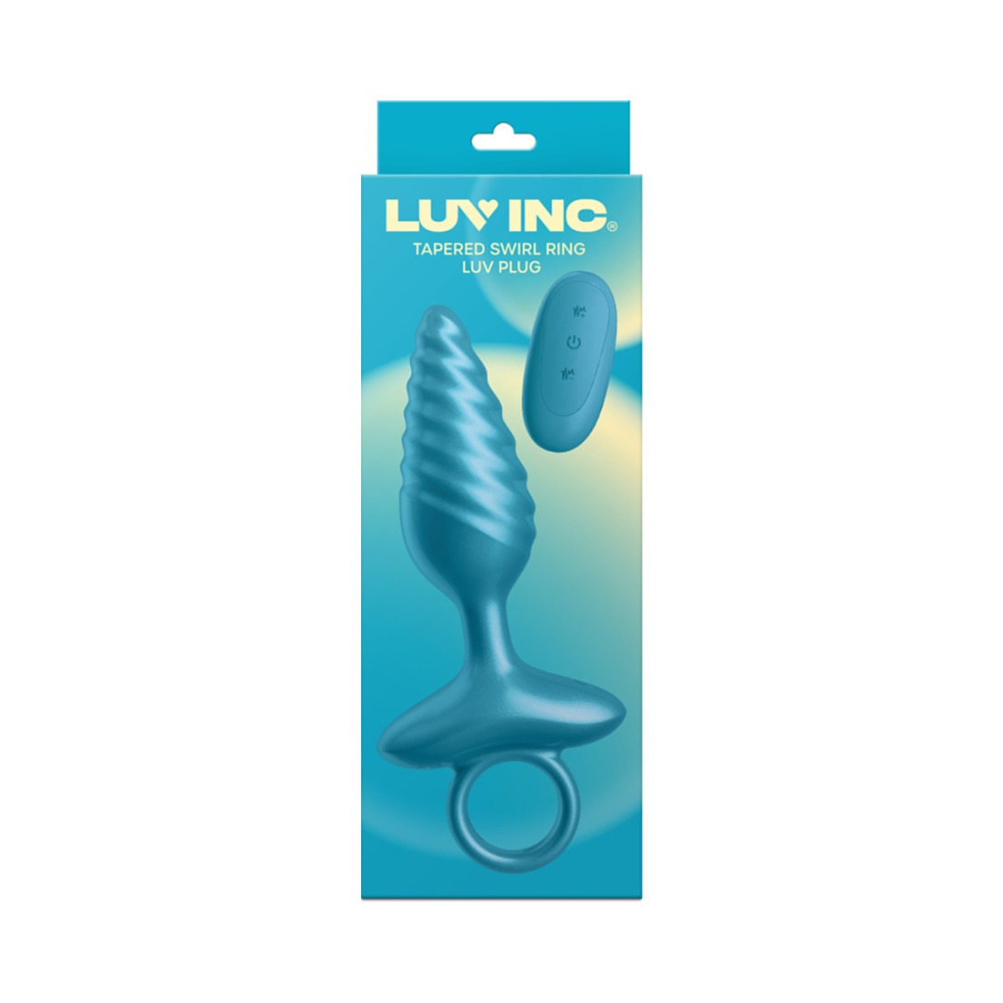 Luv Inc. Tr59: Tapered Swirl Ring Luv Plug Metallic Blue-Belle Lacet Lingerie