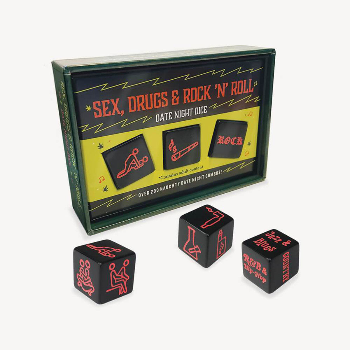 Sex, Drugs & Rock 'n' Roll Date Night Dice-Belle Lacet Lingerie