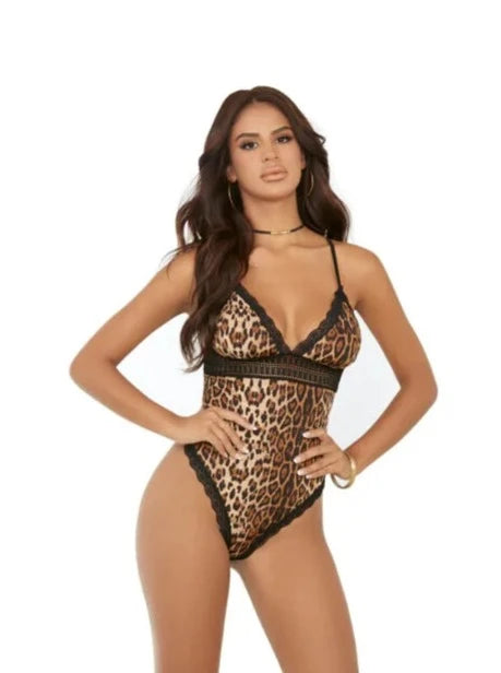Microfiber Animal Print Teddy by Escante at Belle Lacet Lingerie in Gilbert and Phoenix