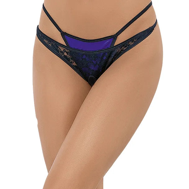Layered Crotchless G-String from Escante at Belle Lacet Lingerie.