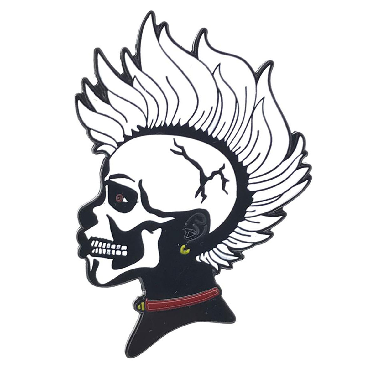 Geeky & Kinky Skull Hawk Pin