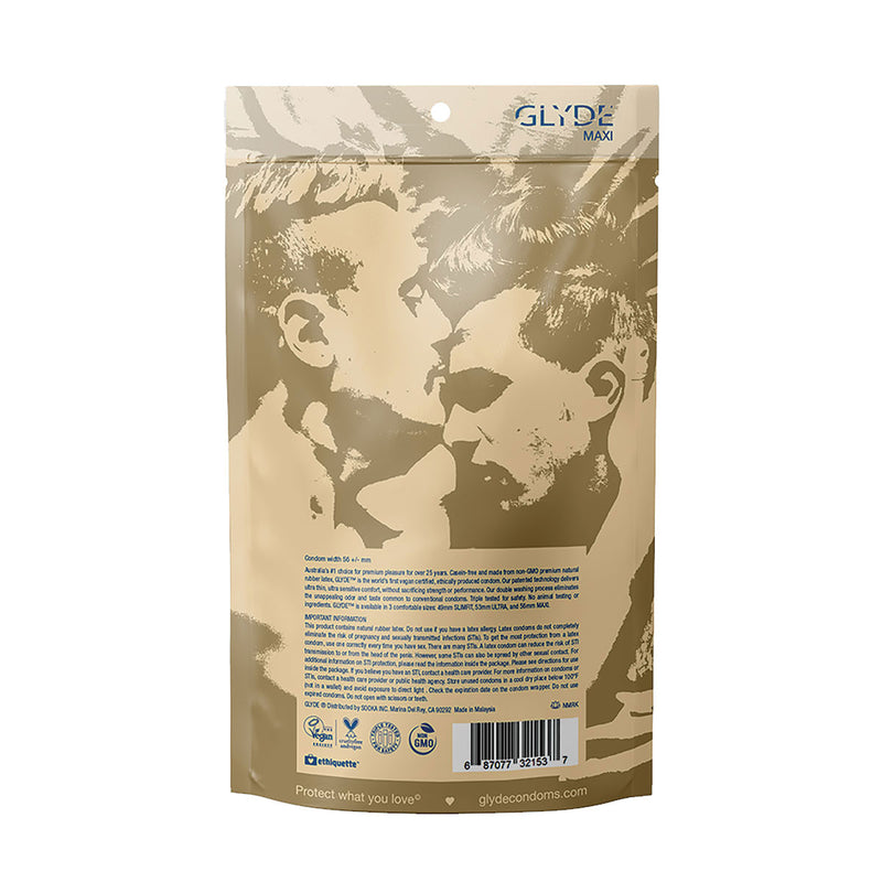 Glyde Maxi Condoms-Belle Lacet Lingerie