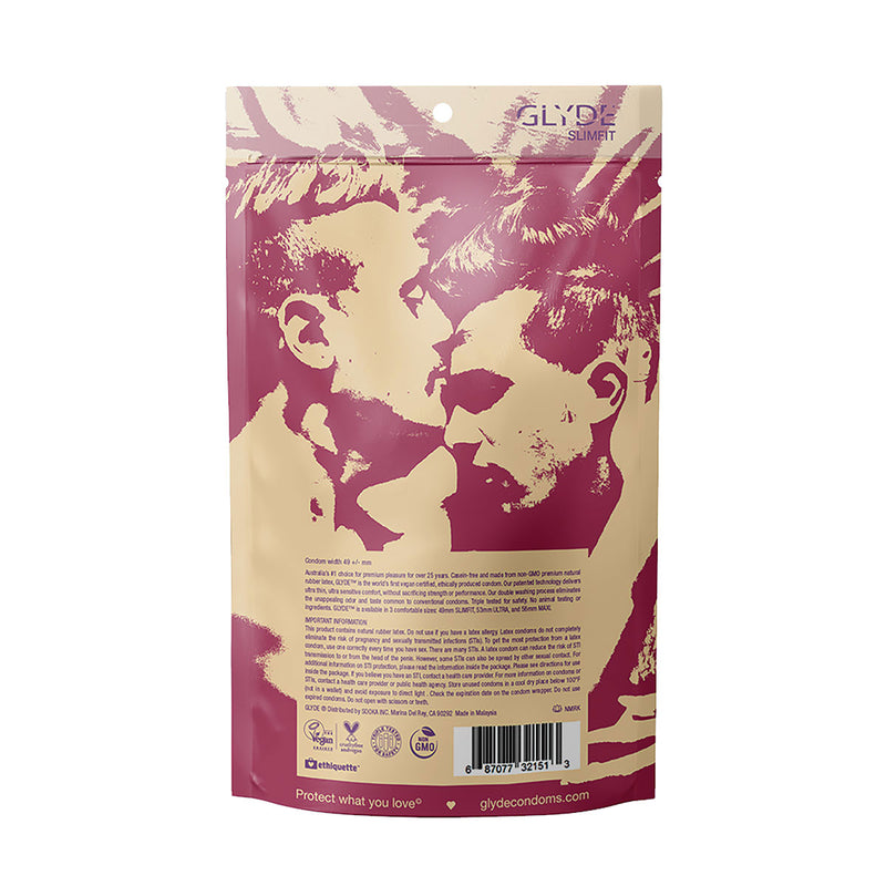 Glyde Slimfit Condoms-Belle Lacet Lingerie