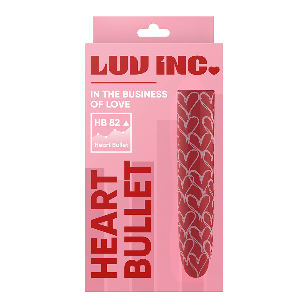 Luv Inc Hb82 Heart Bullet Vibrator Red-Belle Lacet Lingerie Luv Inc Hb82 Heart Bullet Vibrator Red-Belle Lacet Lingerie