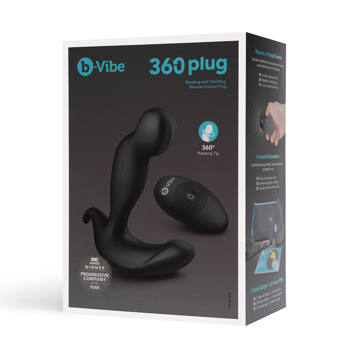 B-Vibe 360 Plug- Black – Belle Lacet Lingerie