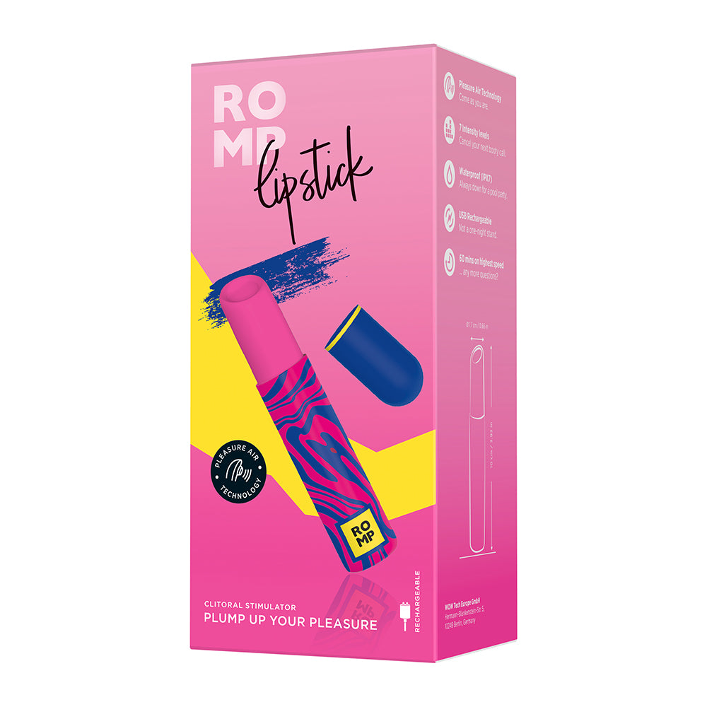 ROMP Lipstick Pleasure Air Stimulator-Belle Lacet Lingerie ROMP Lipstick Pleasure Air Stimulator-Belle Lacet Lingerie