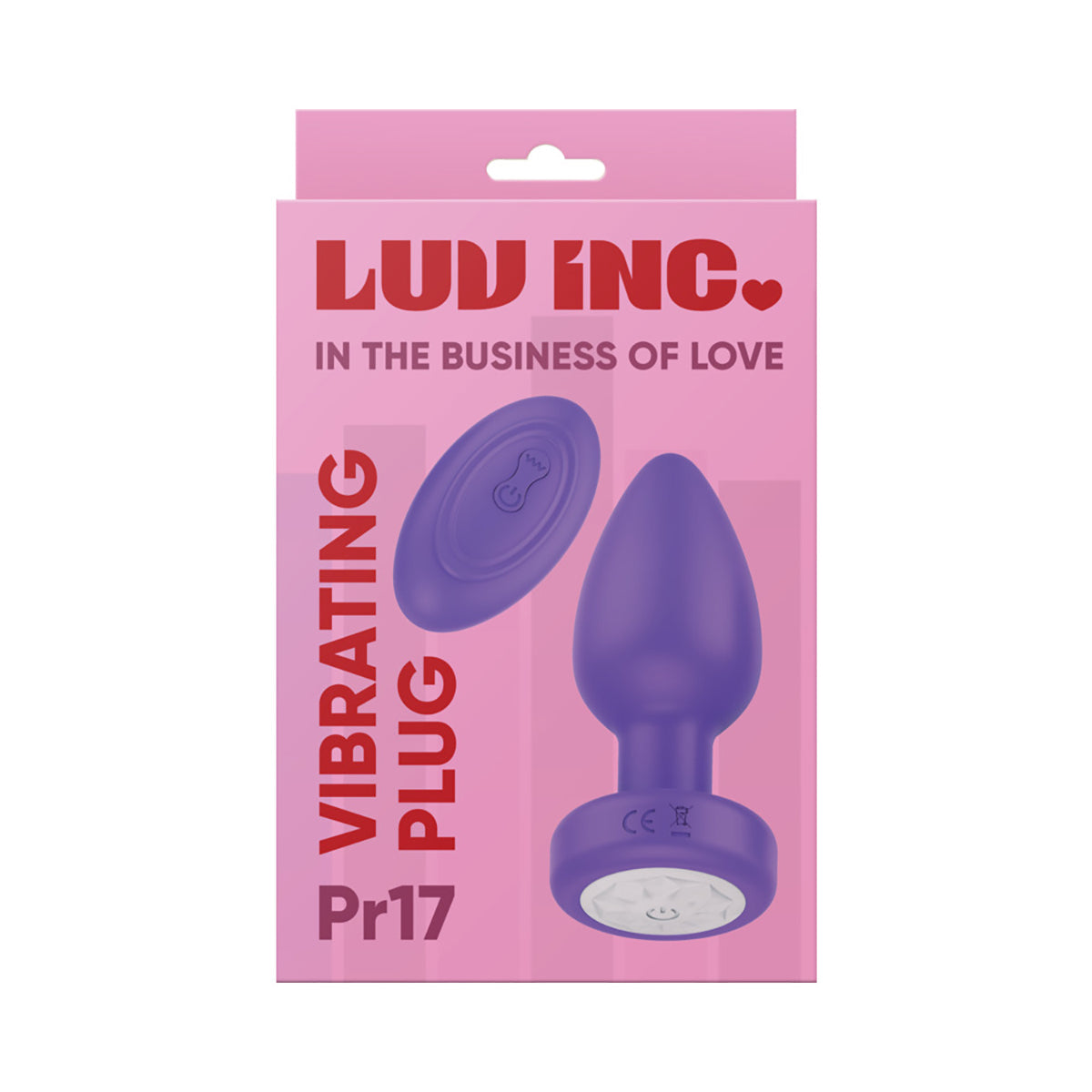 Luv Inc Pr17: Vibrating Plug W/ Remote Purple-Belle Lacet Lingerie Luv Inc Pr17: Vibrating Plug W/ Remote Purple-Belle Lacet Lingerie