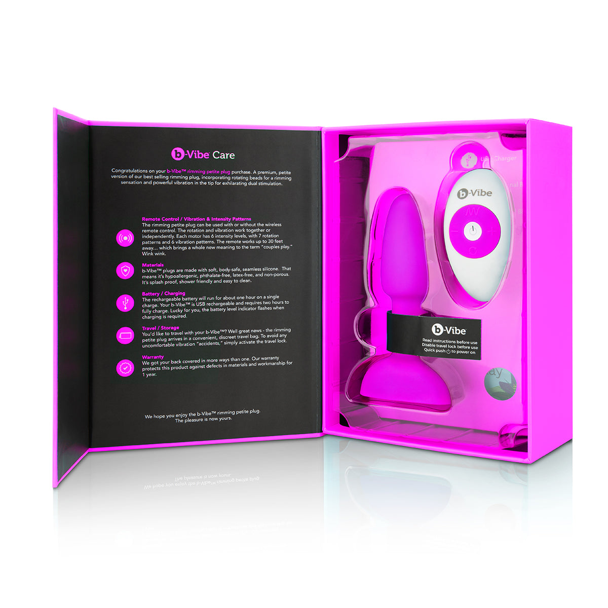 B-Vibe Rimming Petite Plug - Assorted Colors-Belle Lacet Lingerie B-Vibe Rimming Petite Plug - Assorted Colors-Belle Lacet Lingerie