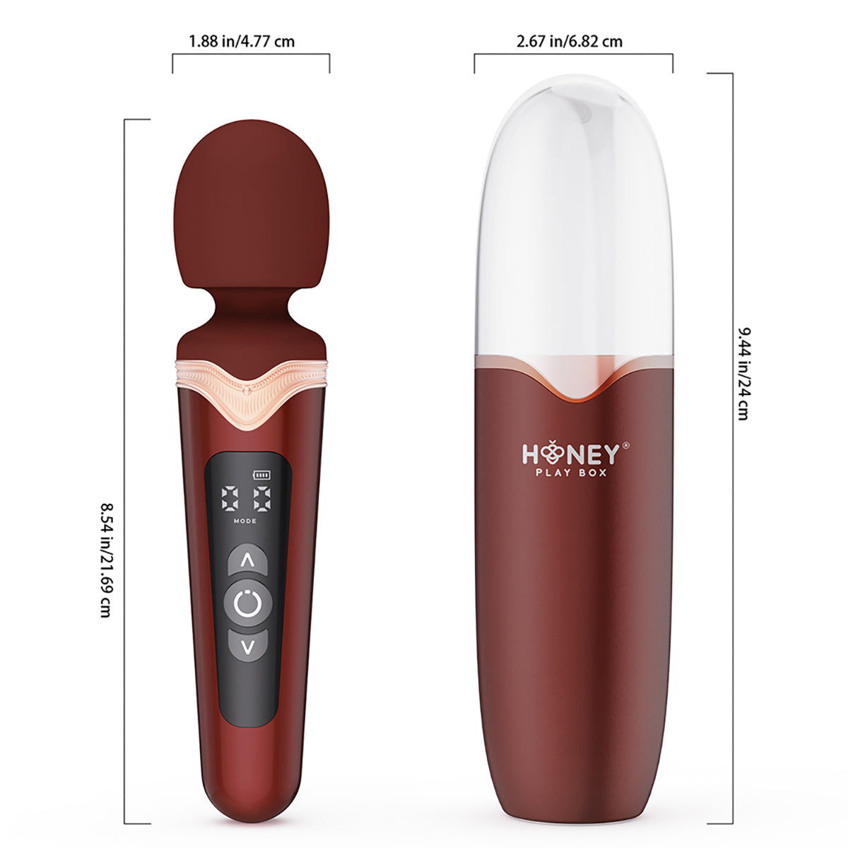 Honey Play Box Stormi Powerful Wand Massager With Charging Case-Belle Lacet Lingerie Honey Play Box Stormi Powerful Wand Massager With Charging Case-Belle Lacet Lingerie