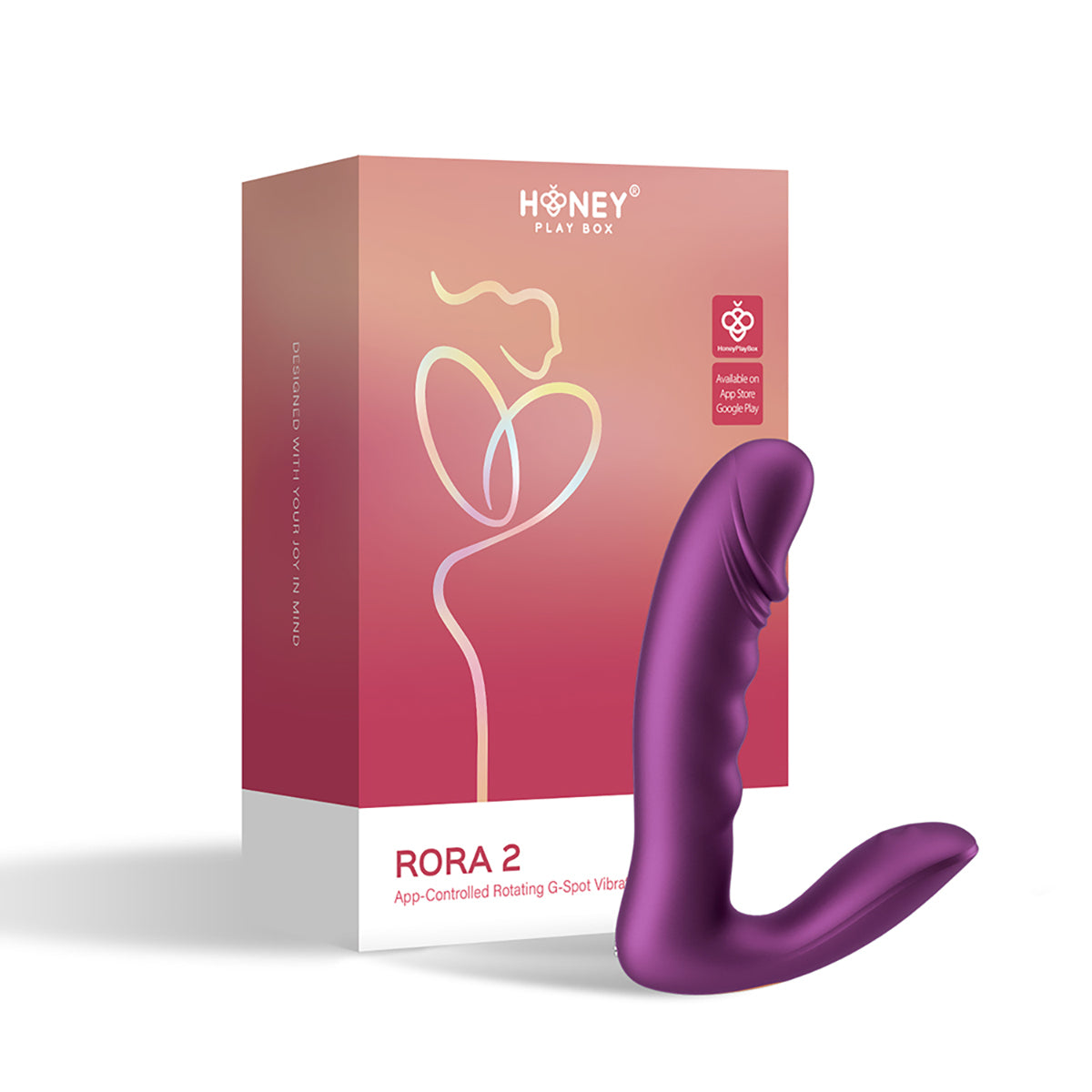 Honey Play Box Rora 2 App-Controlled Rotating G-Spot Vibrator & Clit Stimulator-Belle Lacet Lingerie Honey Play Box Rora 2 App-Controlled Rotating G-Spot Vibrator & Clit Stimulator-Belle Lacet Lingerie