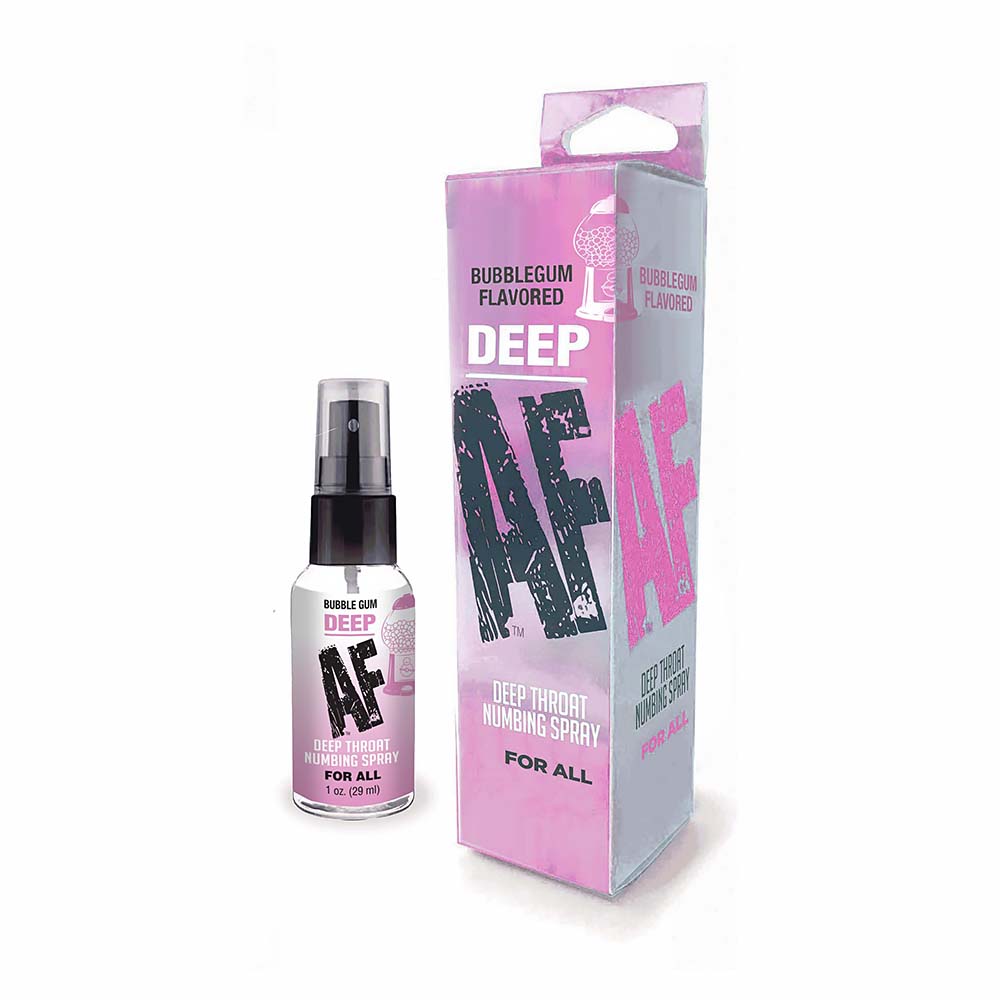 Deep AF Deep Throat Spray Bubblegum 1oz