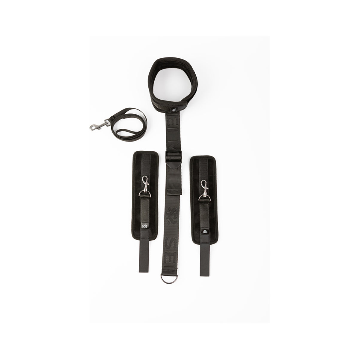 SEI MIO Neck Firmly in Check Adjustable Neck & Wrist Restraint Kit-Belle Lacet Lingerie