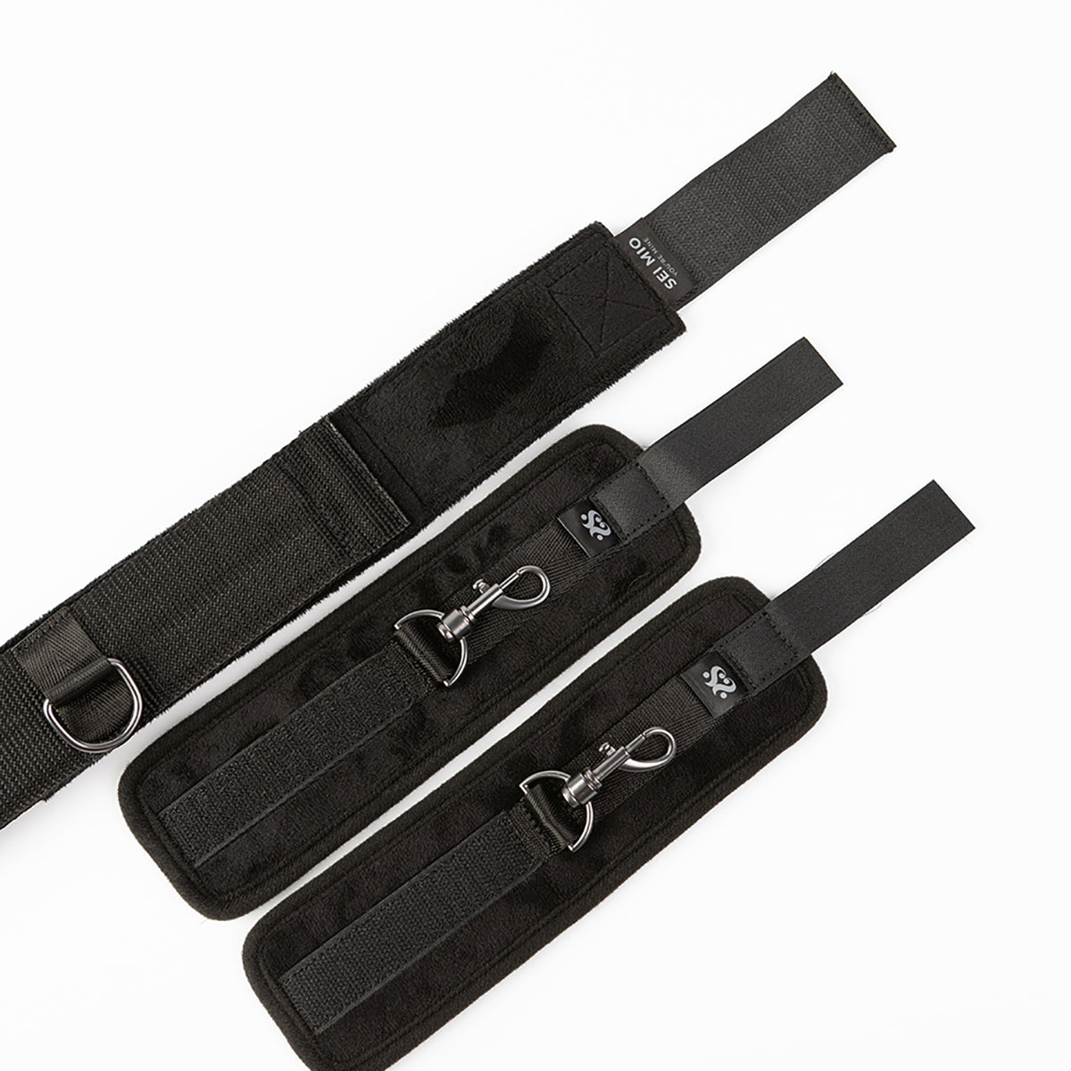 SEI MIO Spread the Love Ankle Spreader Bar with Wrist Cuffs-Belle Lacet Lingerie