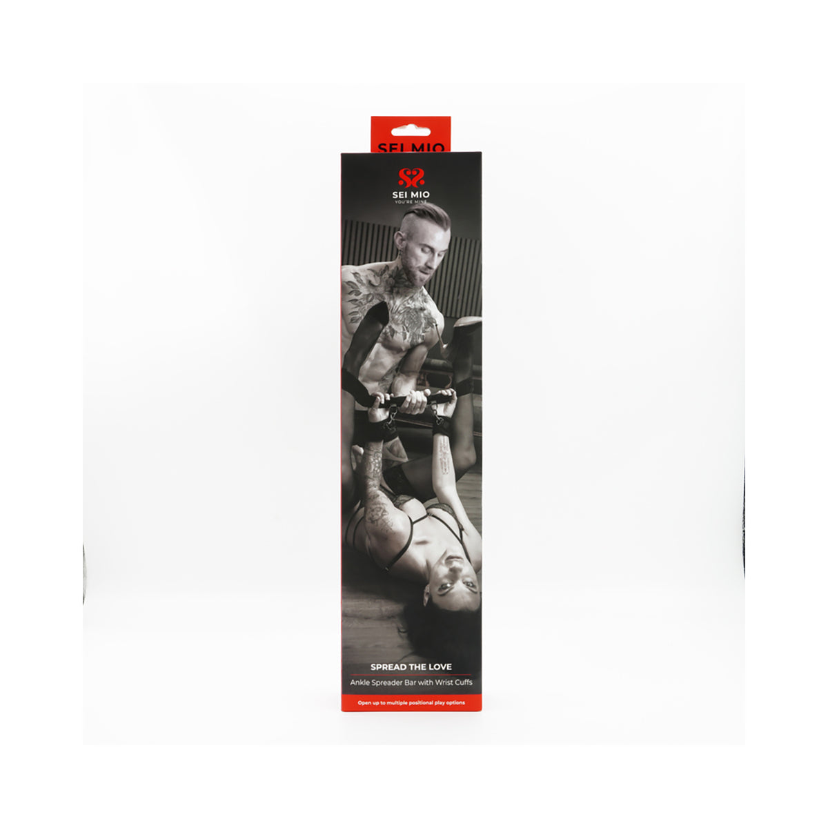 SEI MIO Spread the Love Ankle Spreader Bar with Wrist Cuffs-Belle Lacet Lingerie