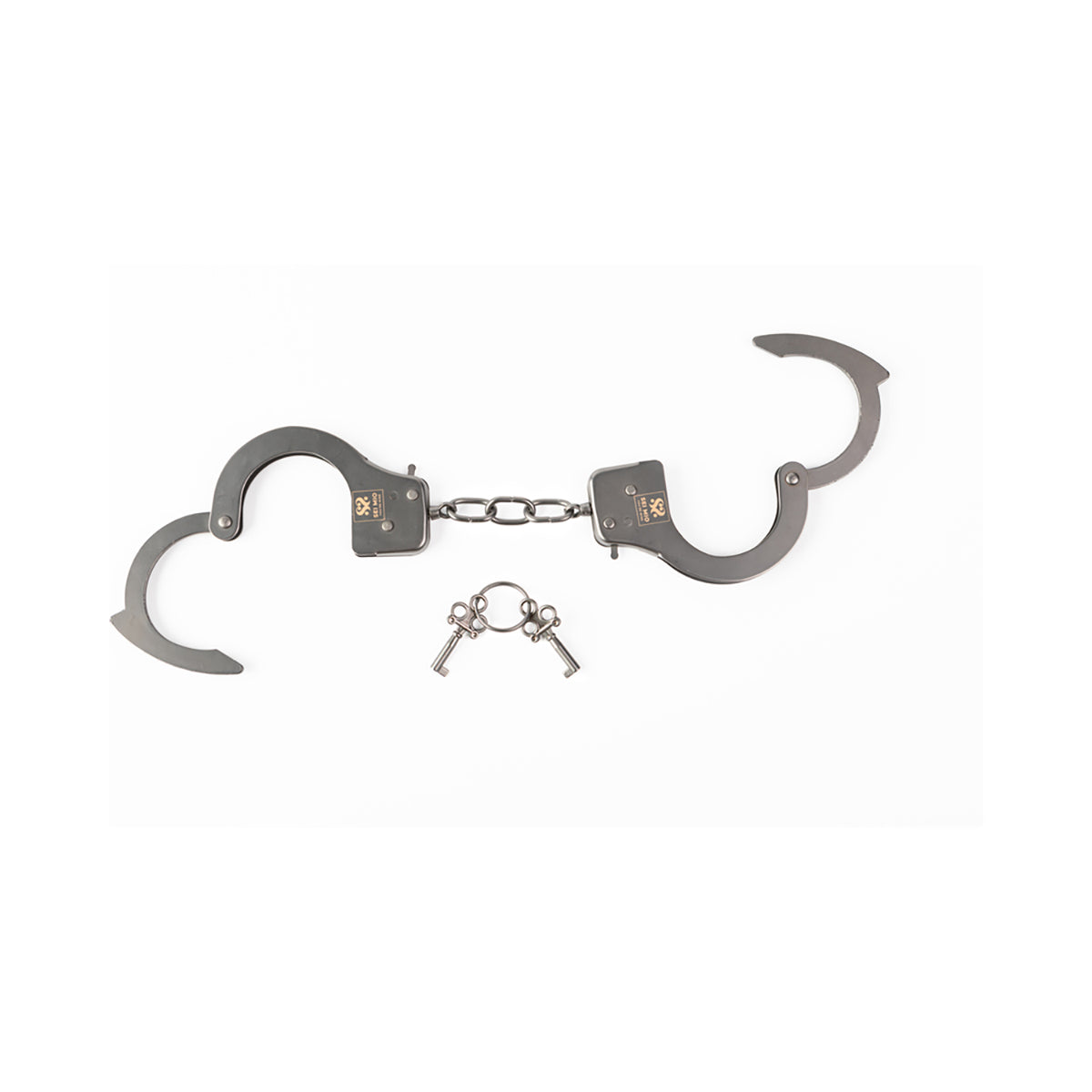 SEI MIO Secure and Begging for Amore Robust Metal Handcuffs-Belle Lacet Lingerie