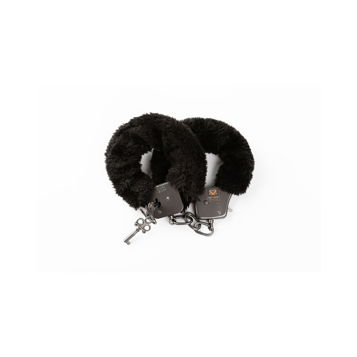 SEI MIO Cuff Love Furry Metal Handcuffs-Belle Lacet Lingerie