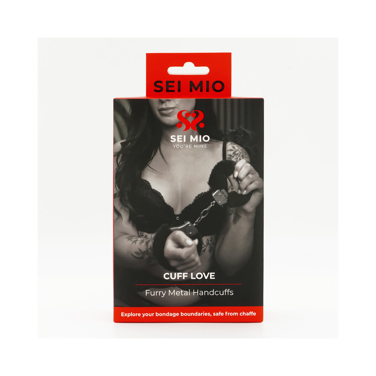 SEI MIO Cuff Love Furry Metal Handcuffs-Belle Lacet Lingerie