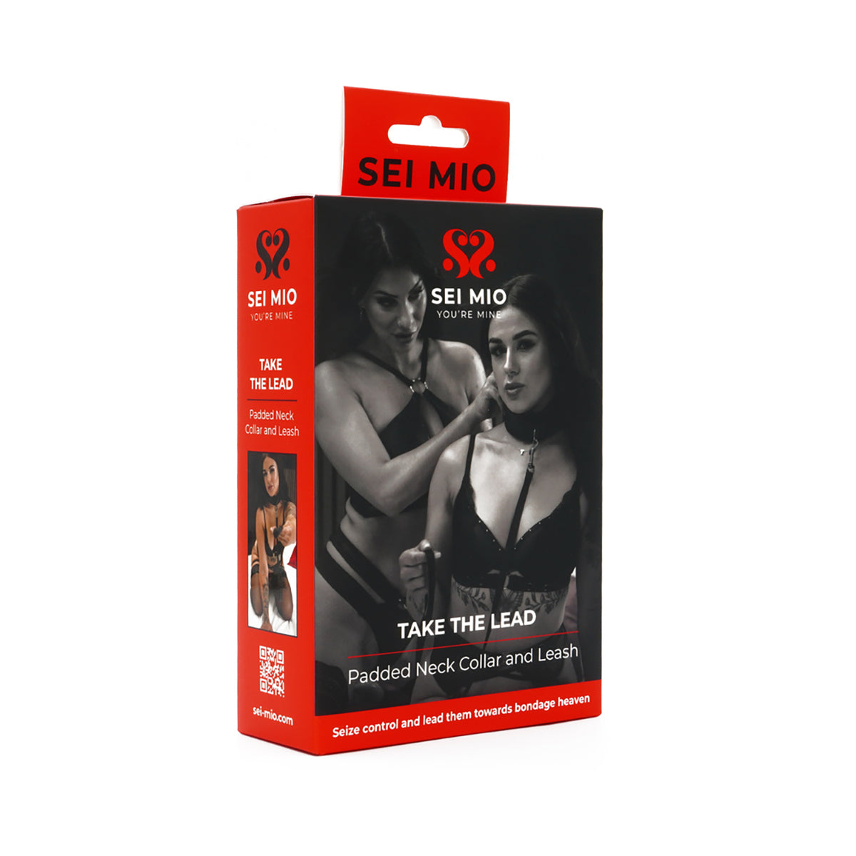 SEI MIO Take the Lead Padded Neck Collar and Leash-Belle Lacet Lingerie