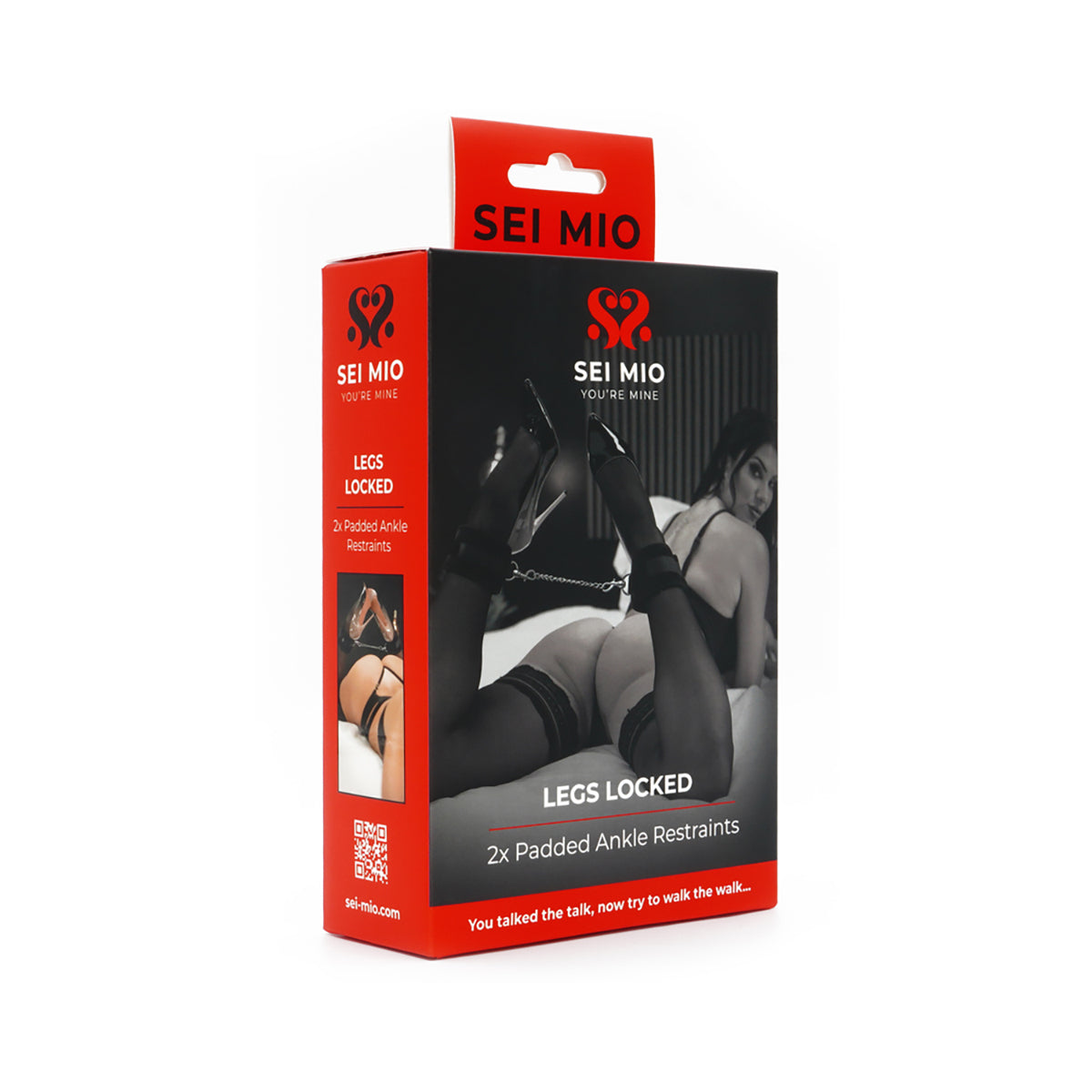 SEI MIO Legs Locked Padded Ankle Restraints-Belle Lacet Lingerie