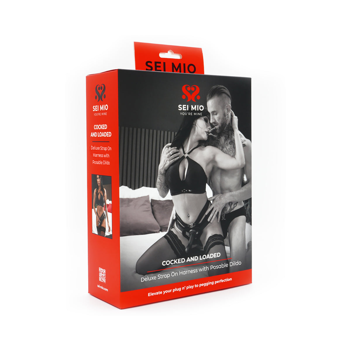 SEI MIO Perfectly Pegged Advanced Strap-On Harness and 6.5 in. Dildo-Belle Lacet Lingerie