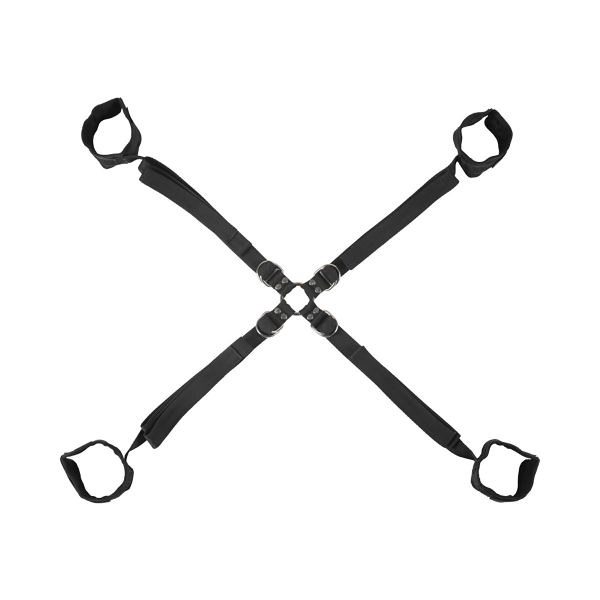 SS Velvet Noir Adjustable HogTieCuff Set