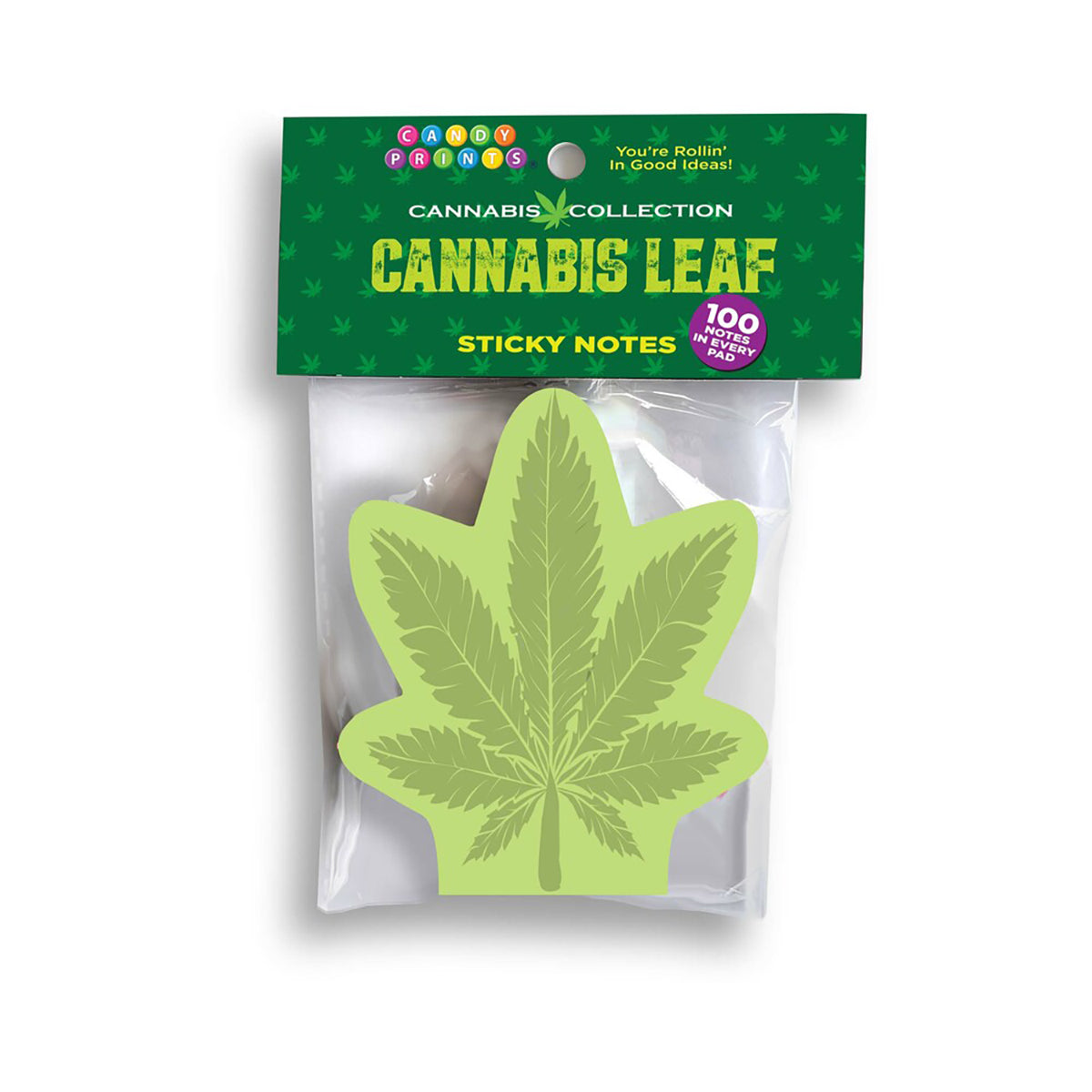 Cannabis Leaf Sticky Notes-Belle Lacet Lingerie