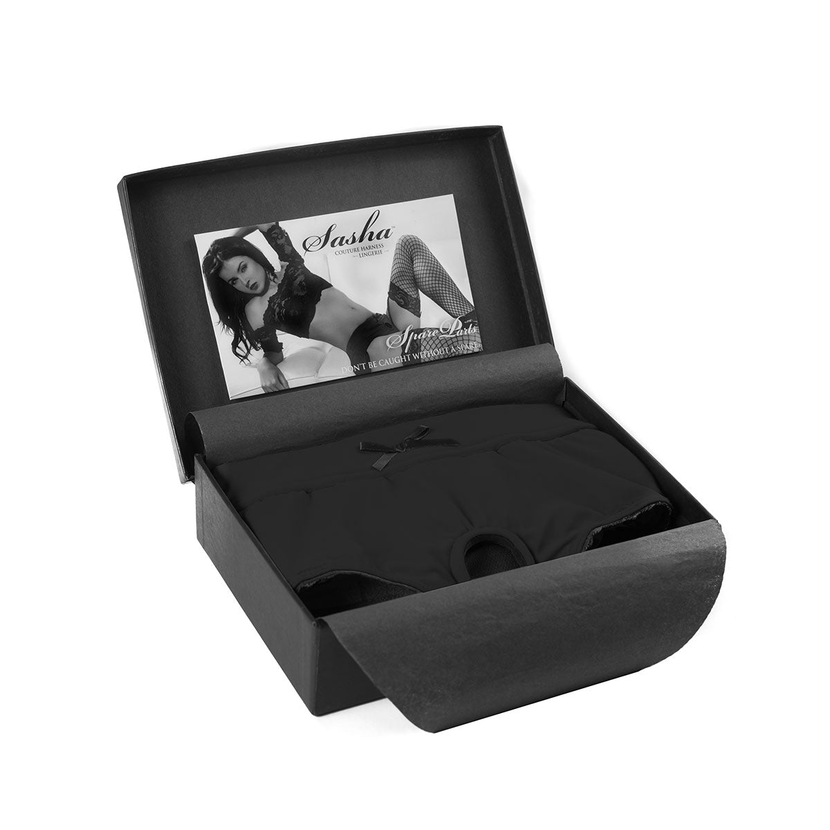 SpareParts Sasha Harness Nylon - Black-Belle Lacet Lingerie