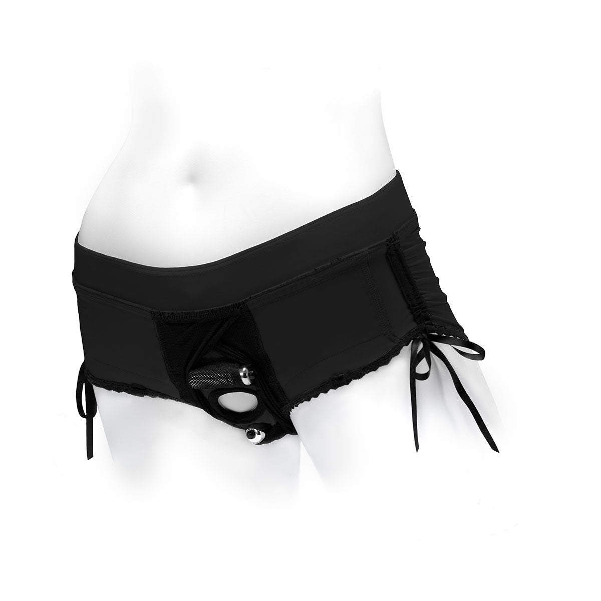 SpareParts Sasha Harness Nylon - Black-Belle Lacet Lingerie
