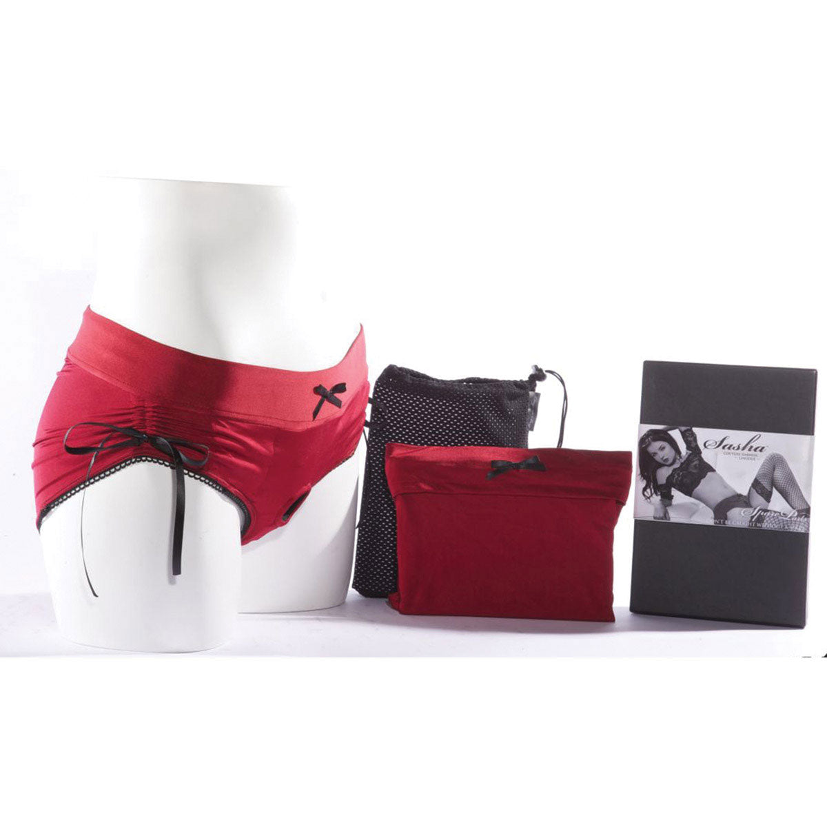 Spareparts Sasha Harness Nylon - Red/Black-Belle Lacet Lingerie