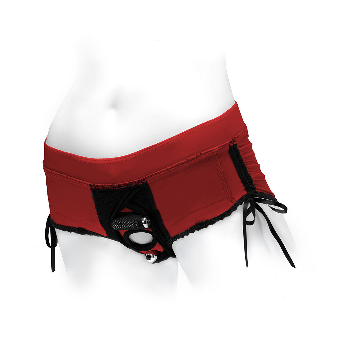 Spareparts Sasha Harness Nylon - Red/Black-Belle Lacet Lingerie