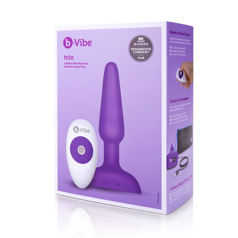 B-Vibe Trio Plug - Assorted Colors-Belle Lacet Lingerie