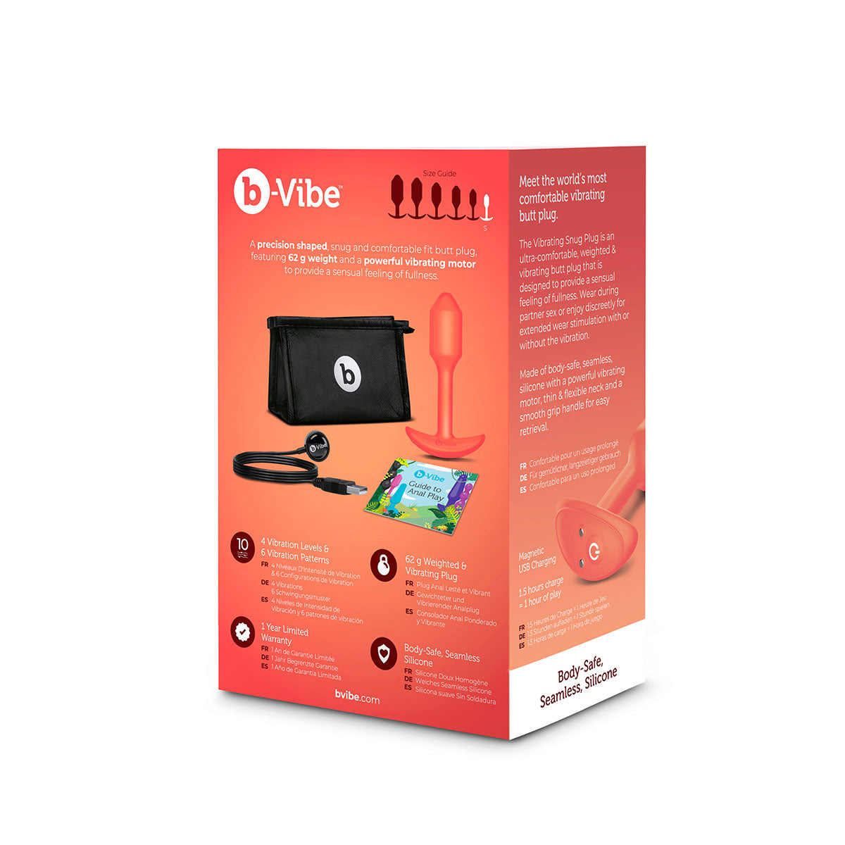 B-Vibe Vibrating Snug Plug - Assorted Size & Colors - Enhanced Wellness Technology | Belle Lacet B-Vibe Vibrating Snug Plug - Assorted Size & Colors - Enhanced Wellness Technology | Belle Lacet