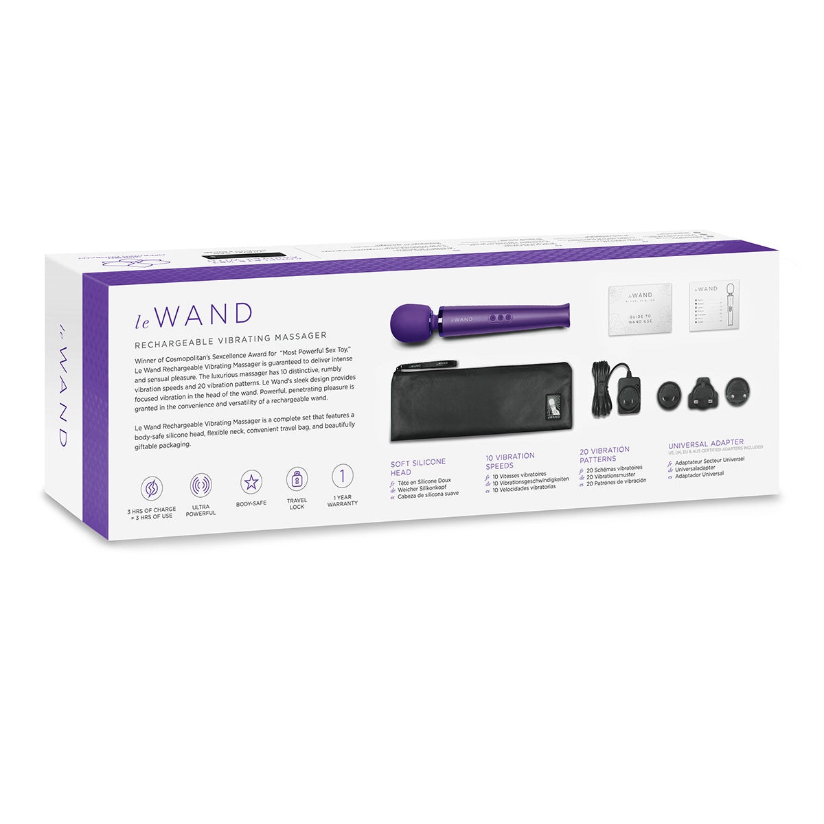 Le Wand Massager - Purple-Belle Lacet Lingerie Le Wand Massager - Purple-Belle Lacet Lingerie