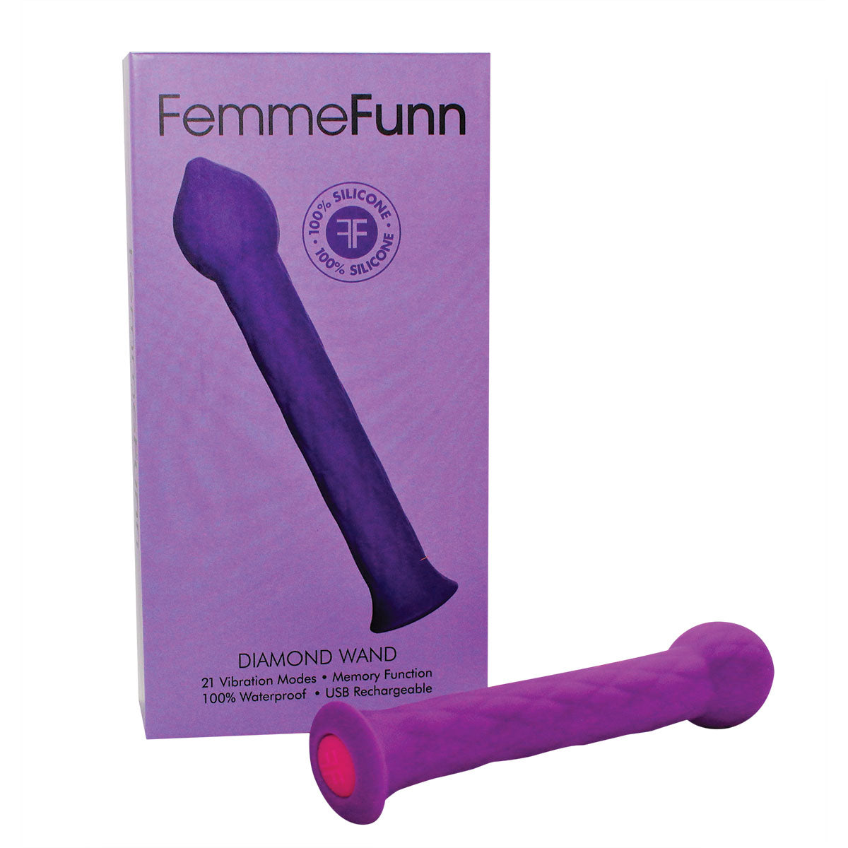 Femme Funn Diamond Wand - Assorted Colors-Belle Lacet Lingerie