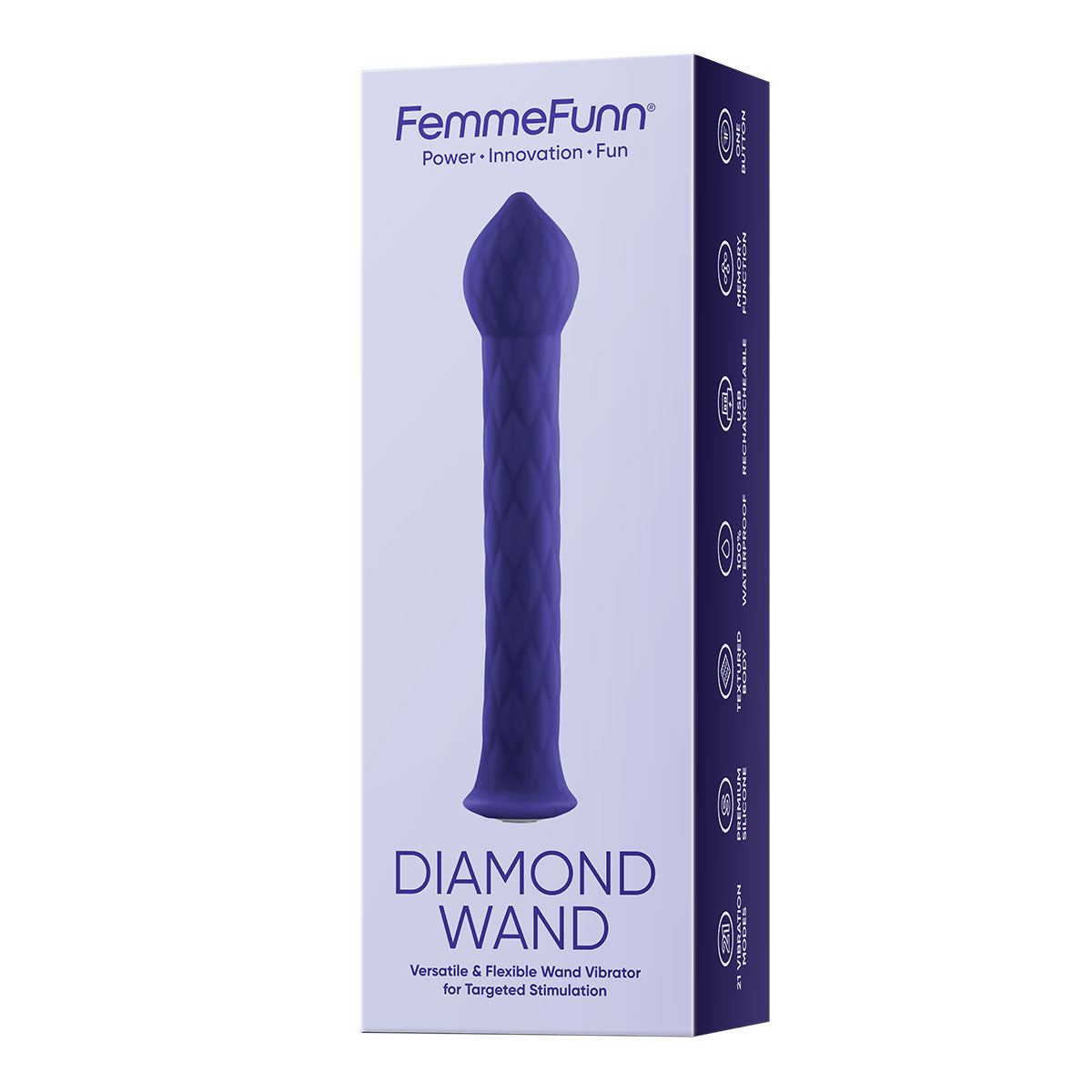 Femme Funn Diamond Wand - Assorted Colors-Belle Lacet Lingerie