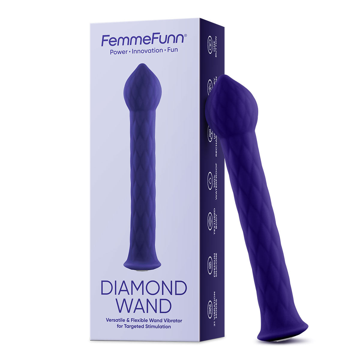 Femme Funn Diamond Wand - Assorted Colors-Belle Lacet Lingerie