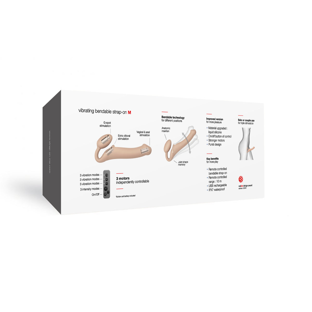 Strap-On-Me Vibe - Vanilla-Belle Lacet Lingerie