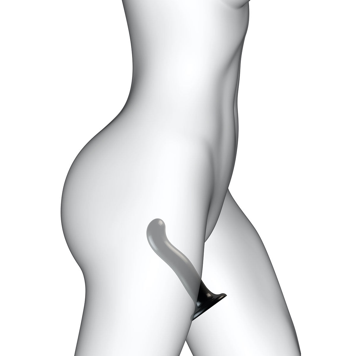 Strap-On-Me P&amp;G Spot Dil - Black - Assorted Sizes-Belle Lacet Lingerie