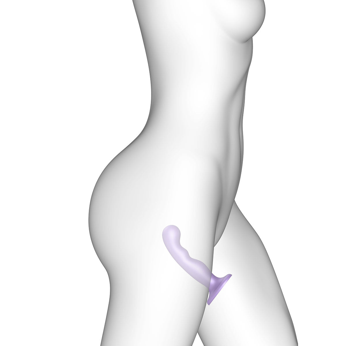 Strap-On-Me P&amp;G Plug Dil Metallic - Lilac - Assorted Sizes-Belle Lacet Lingerie